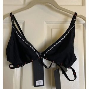 White Fox Boutique Swim Palm Springs Bikini Top XL and Bottom L